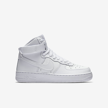 nike air force 1 high-top women shoes-all white